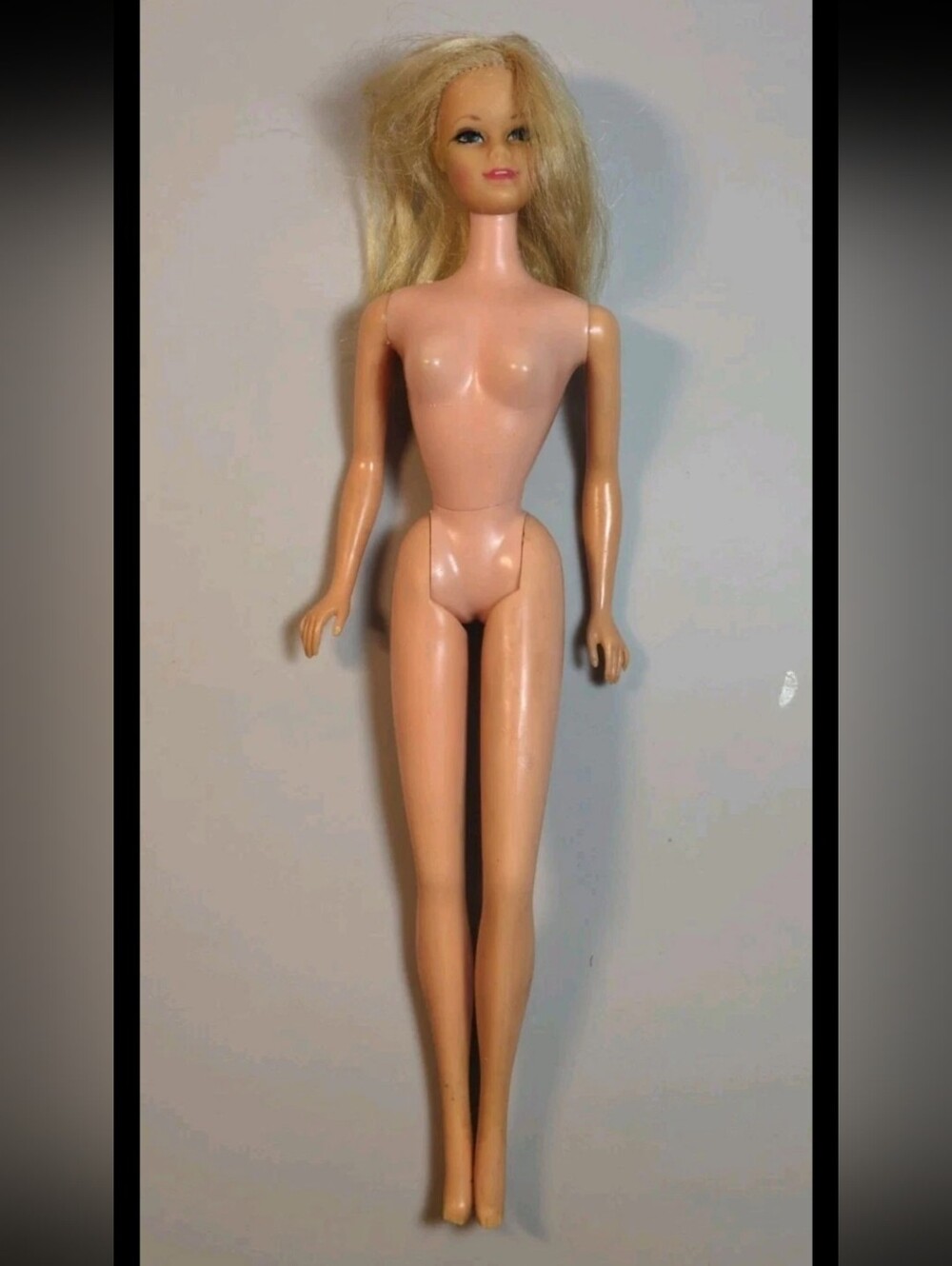 Vintage Twist And Turn Blonde Barbie 1966 With Bendable Legs, Eyelashes Japan